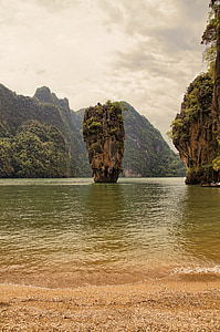 泰国, 海, 水, 假日, 自然, 岩石, 田园