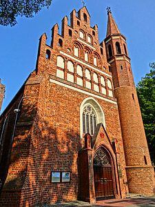 Mergelės Marijos taikos karalienės, bažnyčia, Bydgoszcz, kraigo, Frontonas, Krikščionybė, religinių