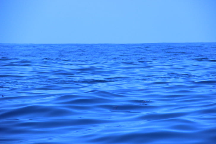 biru, bersih, laut, kemurnian, riak, laut, pemandangan laut
