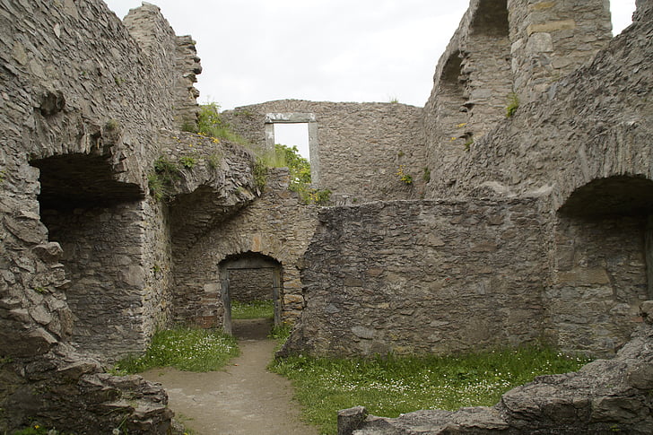 Замок, Руина, средние века, Hohentwiel, Хегау, Боденское озеро, петь