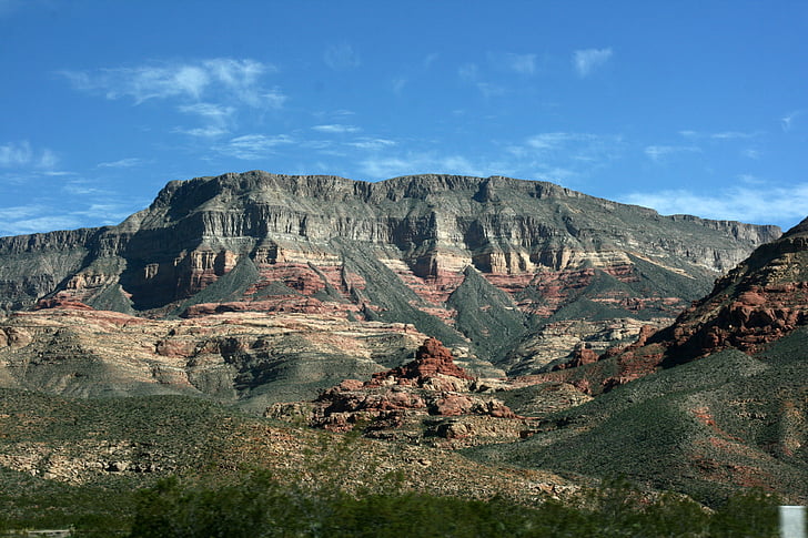 mägi, maastik, loodus, Ameerikas, Värviline, Red kivid