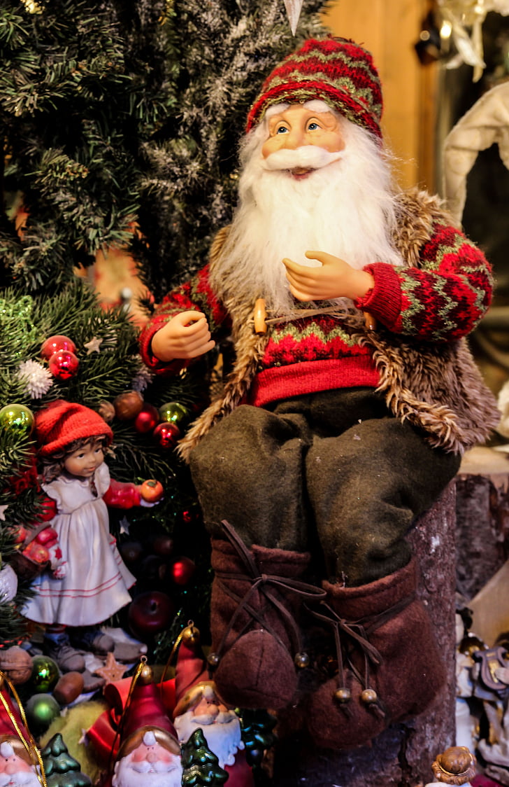 Santa claus, Nicholas, jul, Julmarknad