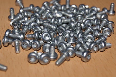 screw, connecting elements, grey, quantitative, bolt, construction Industry, steel