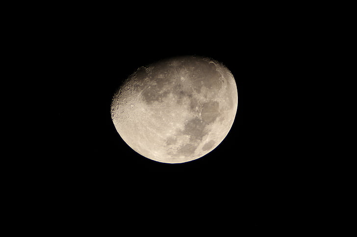 lua, lunar, Astronomia, à noite, completo