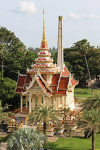 Tajland, hram, b, Budizam, wat, arhitektura, putovanja