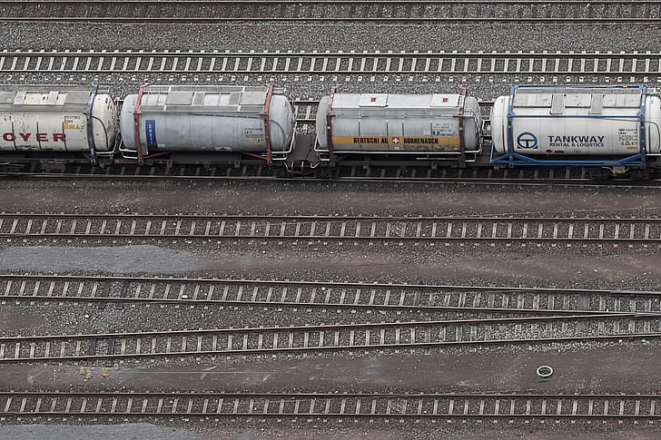 gleise, spoorwegen, trein, wagon, leek, treinverkeer, track bed
