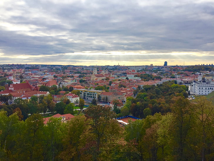 Vilnius, Litauen, City, by, Europa, kapital, Baltic