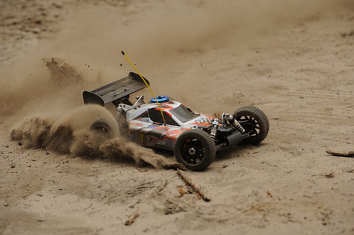 auto, remotely controlled, toys, race, sand, speed, car racing