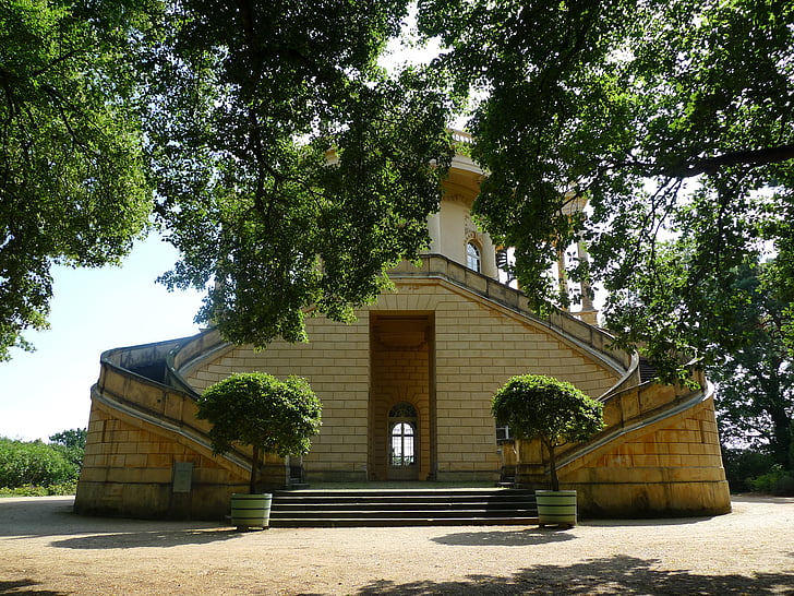Sanssouci, Potsdam, Park, építészet, épület, klasszikus, történelmi
