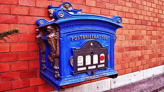 posta kutusu, Yayınla, mavi, Demircilik