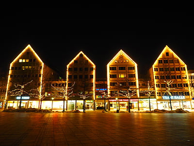 Weihnachten, Weihnachtsbeleuchtung, Beleuchtung, Lampen, Weihnachts-Dekoration, Domplatz, Ulm