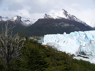 冰川, 雷诺, 阿根廷, 山, 自然, 景观, 雪