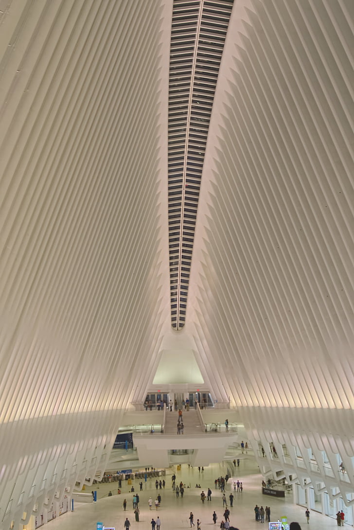 new york city, Manhattan, tranzyt, Stacja, Oculus, Architektura