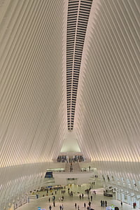 New york city, Manhattan, tranzito, stotis, oculus, Architektūra