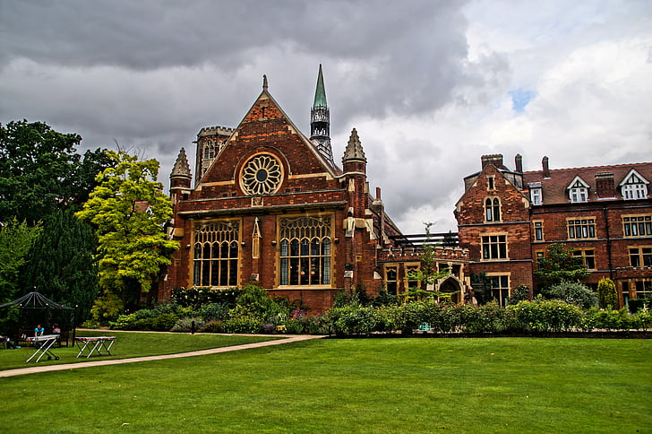 Collège Hammerton, Cambridge, UK, vieux, traditionnel, visites, éducation