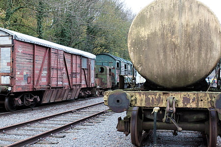 siding, discarded, wagon, trains, railway station, railway, old