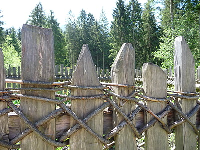 recinzione, legno, esposto all'aria