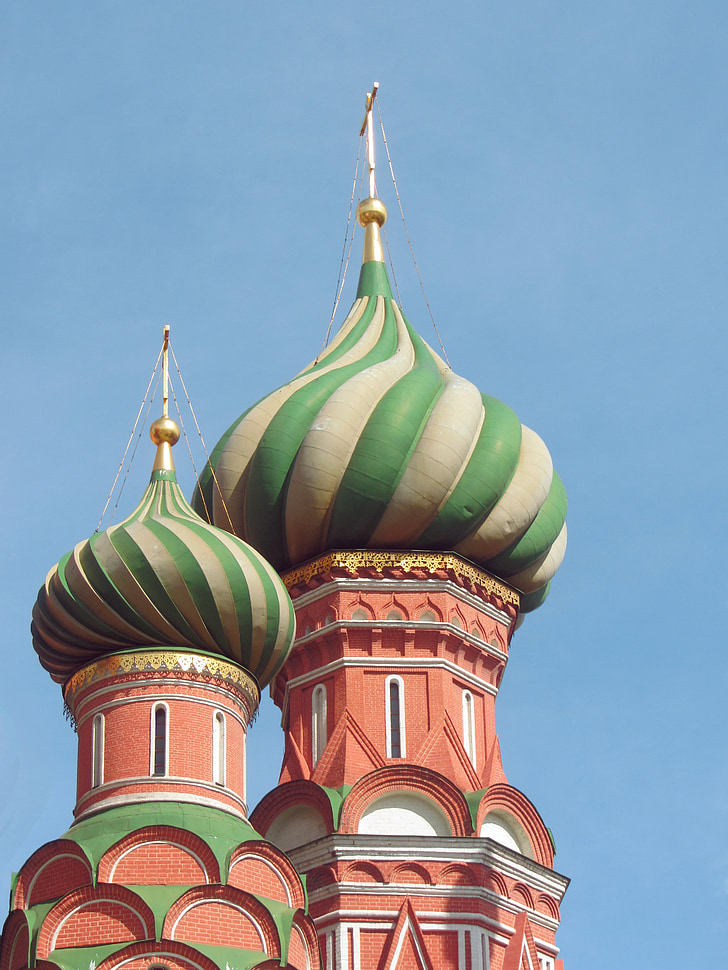 Rusko, Moskva, Rudé náměstí, kopule, ortodoxní, náboženství, Architektura