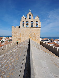 techo, inclinado techo, cumbrera techo, primera, Torre de la campana, Iglesia, azotea de la iglesia