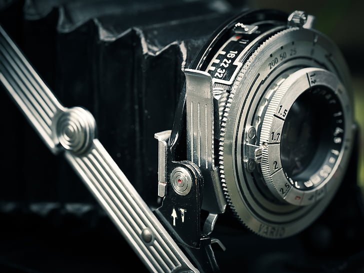 Câmara fotográfica, câmera, Agfa isolette, fotografia, velho, saudade, vintage