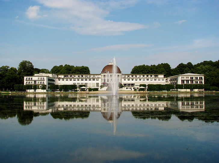 Bremen, Park hotel bremen, Bremen bürgerpark, Park, Emma lake, parken, fontein