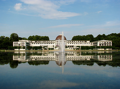 Bremen, Park hotel bremen, Bremen bürgerpark, Park, Emma lake, parken, fontein