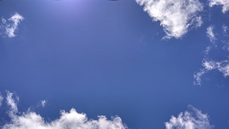 облаците, небе, синьо небе облаци, природата, синьо небе фон, климат, Слънчев