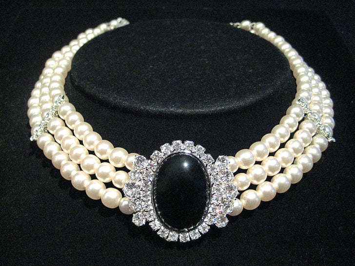 perler, smykker, kæde, halskæde, perle halskæder, kvinde, Kærlighed