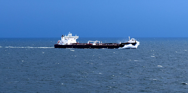 vrachtschip, schip, containerschip, verzending, frachtschiff, Baltische Zee, Lake