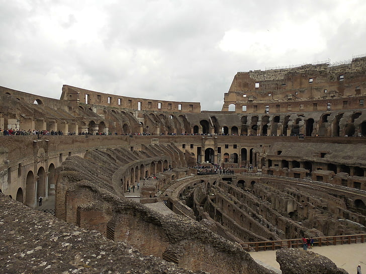 Kolosej, amfiteater, Arena, Gladiatorji, Rim, Italija, Evropi