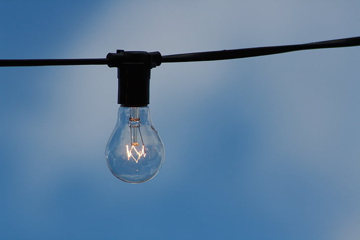 bulb, close-up, electricity, energy, isolated, light, light bulb