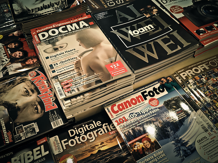 magazines, lire, magazine, Journal, Appuyez sur, dossiers, journalisme