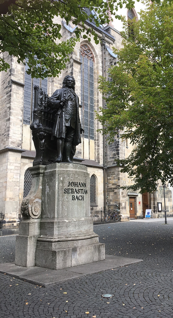 Pomnik Bacha, Lipsk, Bach, Muzyka, Johann sebastian bach, posąg