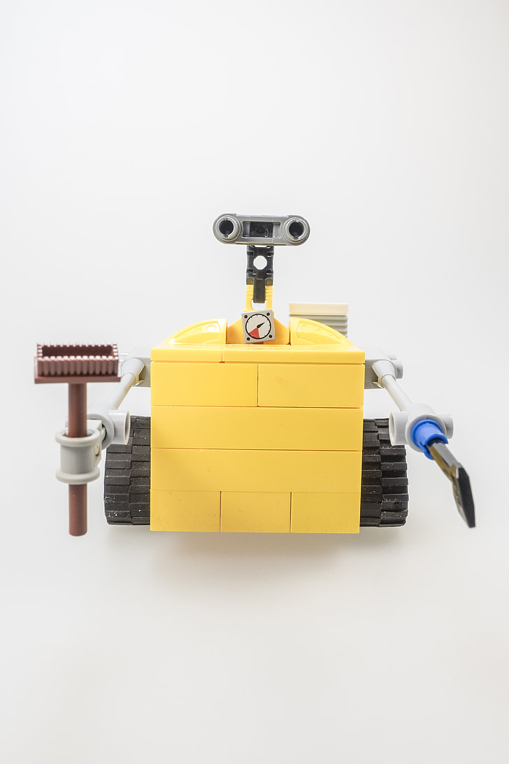 LEGO, Wall-e, Rysunek, kult, komputera, Robot, Maszyny