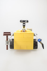 Lego, Wall-e, Figuur, CULT, computer, robot, machine