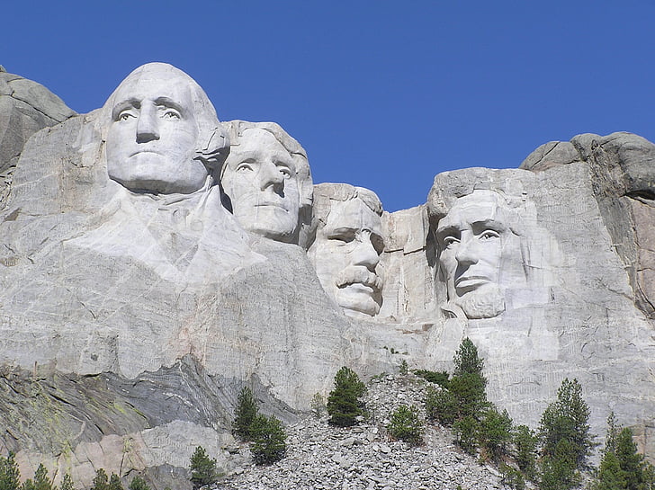 Mount rushmore, Rock, monument, amerikanske presidenter