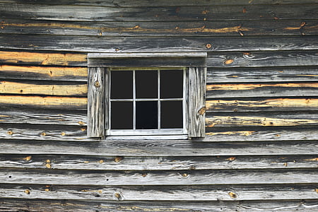 velho, de madeira, madeira, parede, plano de fundo, janela, retrô