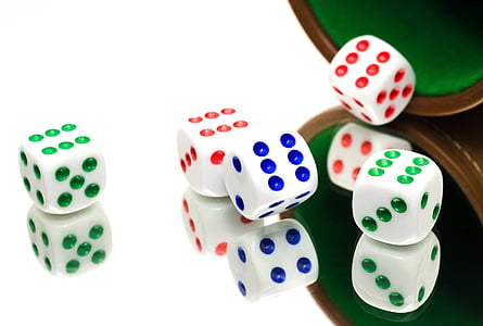 yahtzee, dice, luck, game, throwing, fun, roll