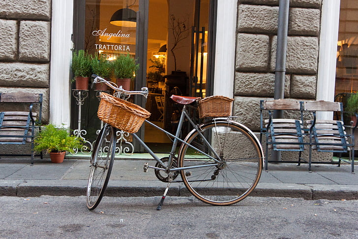 dviratis, rato, Olandų, šviesą, dviračio krepšys, laisvalaikio, dviračiai