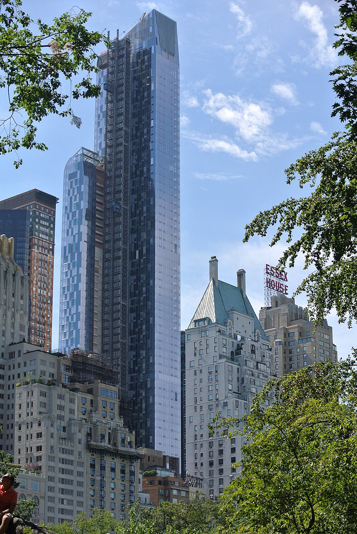 new york, central park, staden, Manhattan, skyskrapa, USA, Urban scen