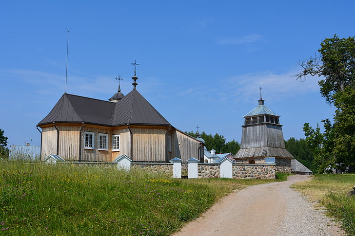Museo al aire libre, arquitectura, Lituania, folklórico, Iglesia, cristianismo, Rusia
