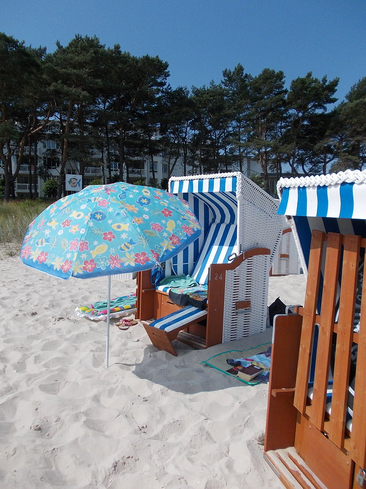Rügen, Beach, Rügen-sziget, strand szék