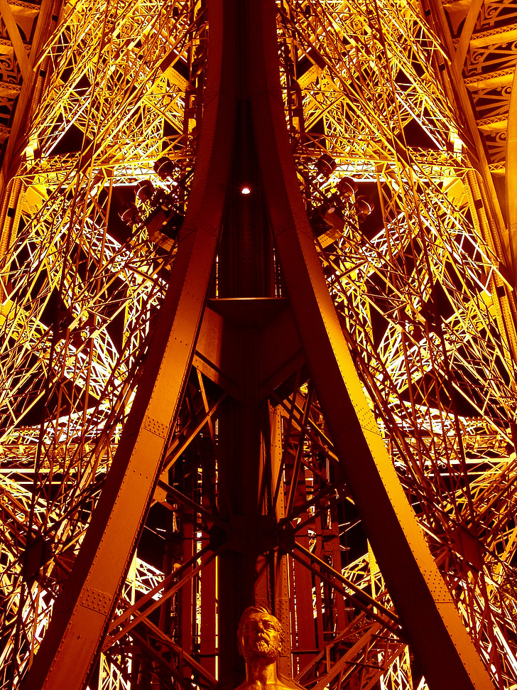 Париж, Айфеловата кула, места на интереси, век изложение, Франция, световно изложение, вечерта