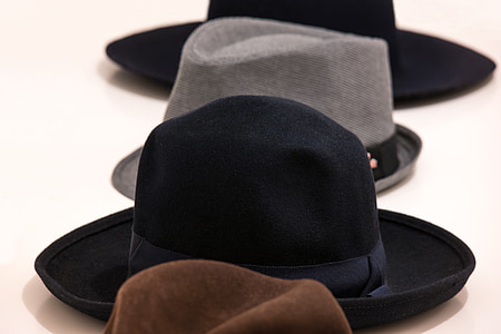 klobouky, filc, Fedora, pokrývky hlavy, hutkrempe, vlněný filc, oblečení