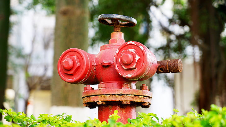 et, alien, red, fire hydrant, article, old