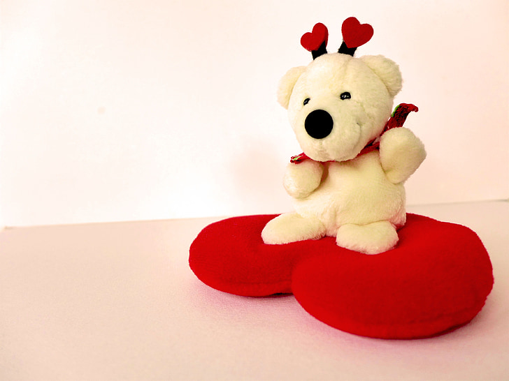 Liebe, zum Valentinstag, Valentine, Teddy bear, Romantik, Herz