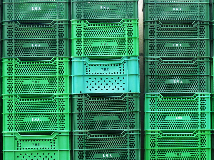 boxes, green, background, texture, plastic, network Server, technology