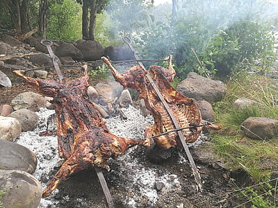 Patagonia, grauzdēti, jēra gaļa