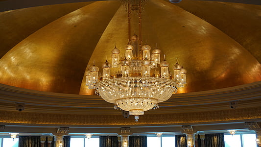 araña de luces, Burj Al Arab, Hotel, Dubai