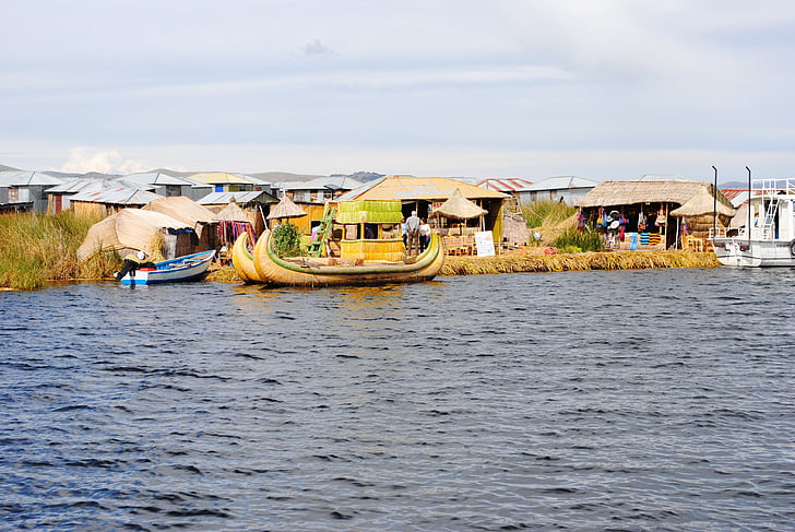 호수 titicaca, 남 아메리카, titicaca, 여행, 항해 선박, 문화, 물